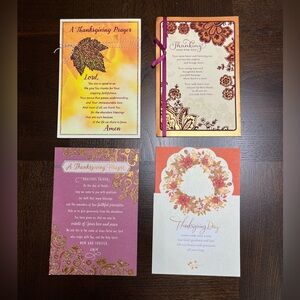 Thanksgiving Greeting Card Set - Multicolor